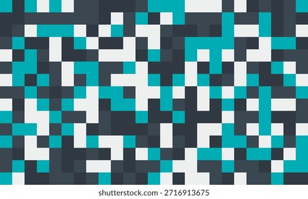 Abstrato cubo mosaico com cores estruturadas e simplicidade elegante. Ideal para têxteis, impressões criativas e fundos decorativos.