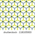 Abstract cube pattern in editable vector format