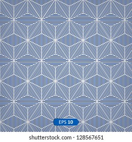 Abstract cube pattern Geometrical texture with cubes. Vector illustration
