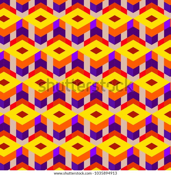 Abstract Cube Seamless Pattern Colorful Design Stock Vector Royalty Free 1035894913 Shutterstock 9712