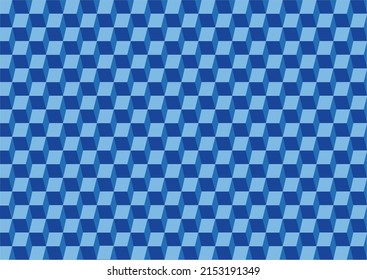 abstract cube shape blue background and texture with squares
