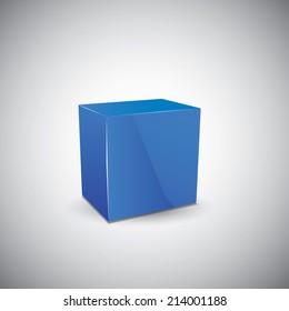 Abstract cube. Vector illustration for your design.