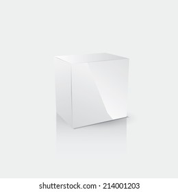 Abstract cube. Vector illustration for your design.