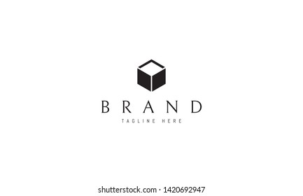 Abstract cube vector image design