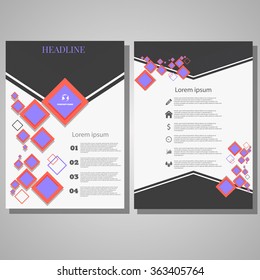 Abstract cube vector modern flyers brochure design templates eps 10 vector illustration