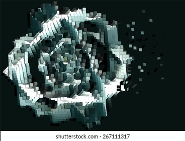 abstract cubes. 