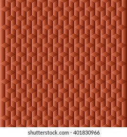 Abstract cubes brown with gradient as geometrical texture.