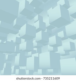 abstract cubes. dynamic geometric shapes vector illustration