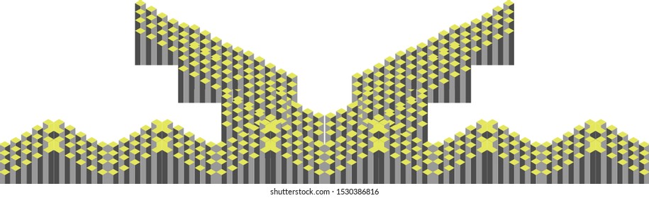 Abstract cubes modern vector background

