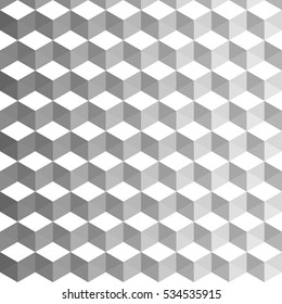 Abstract cubic background. Geometric decoration with blended colors. Creative design templates. Vector illustration