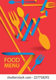 Abstract Cubic Restaurant Menu, Cafe Art (vector Art)