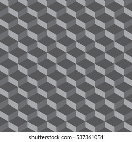 Abstract cubic vector pattern. Geometric decoration with blended colors. Creative design templates