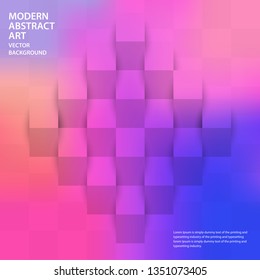 Abstract cubical background. vector, illustration