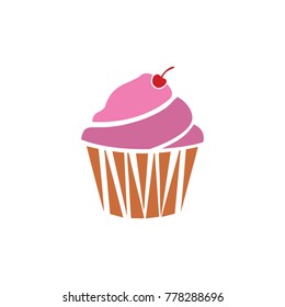 abstract cupcake logo