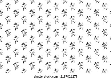 Abstract Curlicues floral graphic element pattern design art