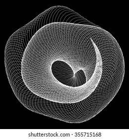 Abstract curling element for design project  - vector illustration 