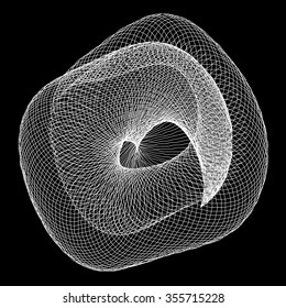 Abstract curling element for design project  - vector illustration 