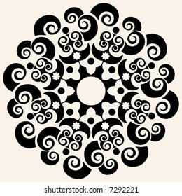 abstract curly decoration