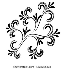 
Abstract curly element for design, swirl, curl. Vector illustration. 