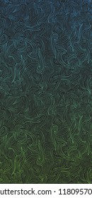 Abstract curly vector background, hand drawn waves. illustration