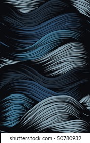 Abstract curly wave background