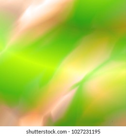The Abstract Current Pattern with Colorful Segments. A Green and Yellow Sloping Structural Texture. Vector Illustration