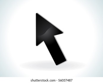 abstract cursor glossy icons vector illustration