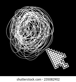 Abstract cursor icon