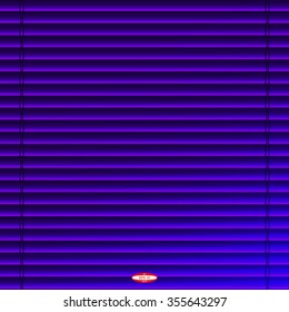 abstract curtain with jalousie with straight lines on dark background. vector illustration