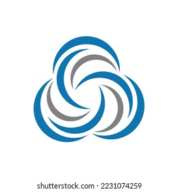 abstract curve 2 logo template