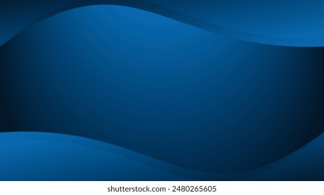 fondo de curva abstracto, Vector de onda azul sobre fondo blanco, diseño para la diapositiva o el fondo de la presentación de negocios, fondo de cinta de gradiente, Plantilla de diapositiva de presentación