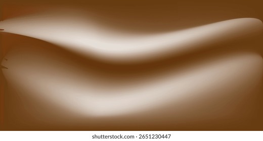 abstract curve background, brown gold wave vector on white background, design for business presentation slide or backdrop, gradient tape ribbon background, presentation slide template