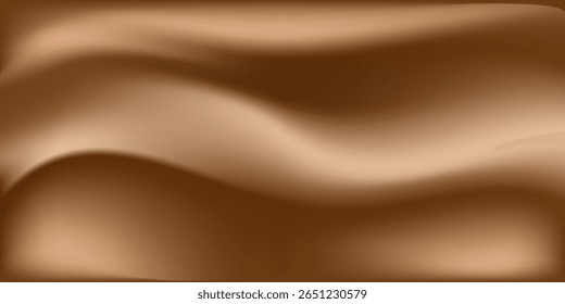 abstract curve background, brown gold wave vector on white background, design for business presentation slide or backdrop, gradient tape ribbon background, presentation slide template