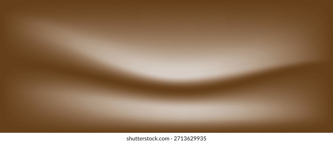 Fondo abstracto de la curva, Vector de la onda del oro marrón sobre fondo blanco, diseño para la diapositiva o el telón de fondo de la presentación del negocio, fondo de la cinta de la cinta del gradiente, Plantilla de la diapositiva de la presentación

