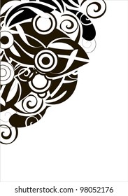 Abstract curve background for design