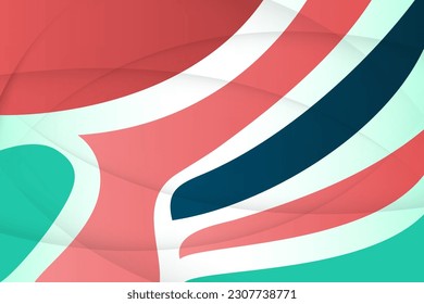 abstract curve background design template. combination blue, red and green gradient pastel colors. horizontal layout with transparency custome shadow.