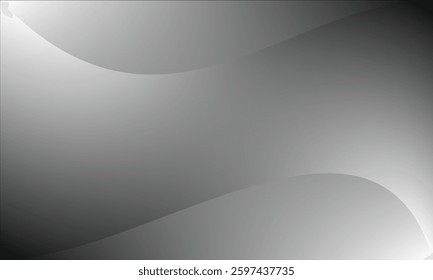 abstract curve background, gray wave vector on white background, design for business presentation slide or backdrop, gradient tape ribbon background, presentation slide template