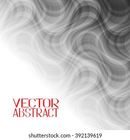 Abstract Curve Background. Structure Smoke Pattern. Vector Illustration
