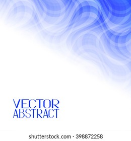 Abstract Curve Background. Structure Smoke Pattern. Vector Illustration