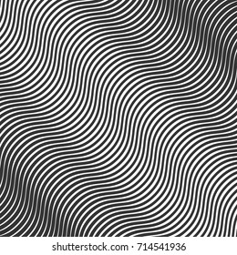 Abstract curve black and white background , modern 3d pattern , vector illustration