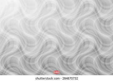 abstract curve black white pattern with smoke on grey background. vector illustration
