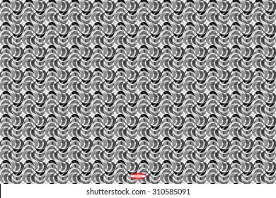 abstract curve black white pattern with gray smoke. vector illustration