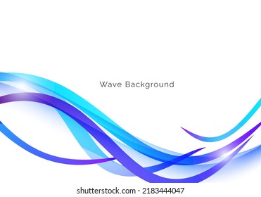 abstract curve blue wave line design background