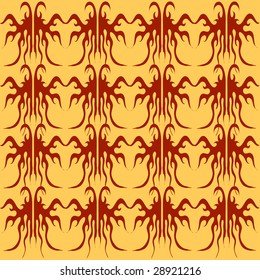 Abstract curve brown pattern on the simple background