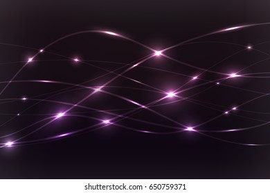 Abstract Curve Colorful Vector Background. For design, banner.
