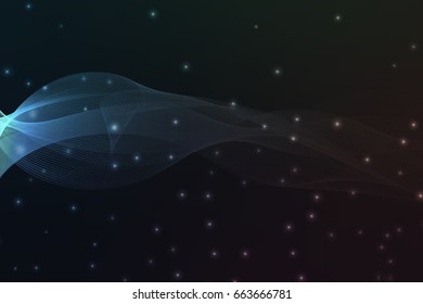 Abstract Curve Colorful Vector Background. For design, banner.