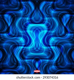 abstract curve dark blue pattern with aqua texture with cyan smoke with abstract slate line on aquamarine background. vector illustration
