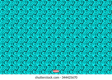 abstract curve dark cyan pattern with aqua texture with smoke with abstract turquoise line on slate background. vector illustration