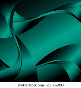 Abstract curve dark green background