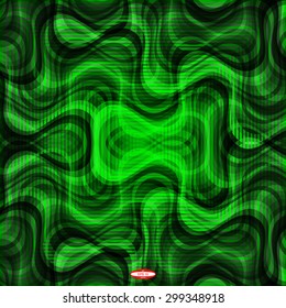 abstract curve dark green pattern with emerald texture with smoke with abstract pistachio line on chlorine background. vector illustration